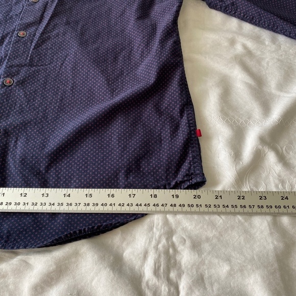 Denim & Flower Men's Purple Allover Micro Houndstooth LS Button Shirt Medium - Picture 13 of 14